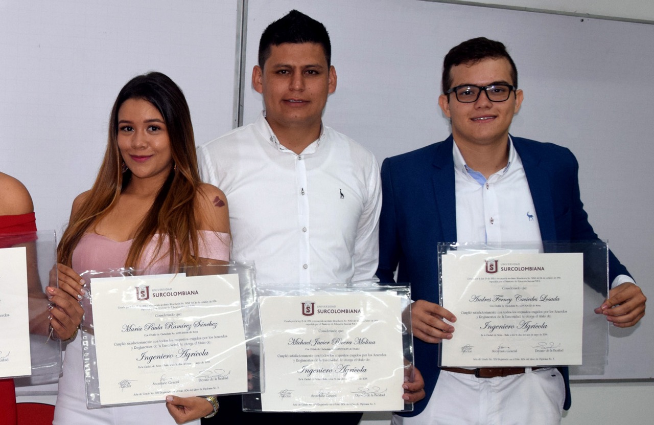 María Paula Ramírez Sánchez, Michael Javier Medina, Andrés Ferney Losada.